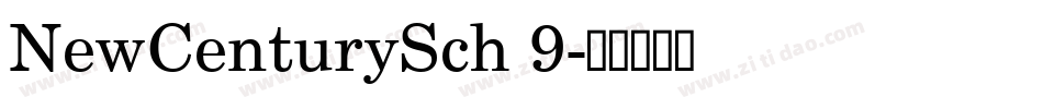 NewCenturySch 9字体转换